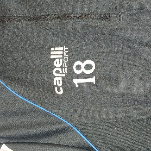 Mens Capellini Sport Size Small Black-and Blue CS Cool shirt nwt - Picture 2 of 8